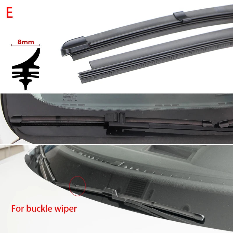 1x recambio de tira de goma para limpiaparabrisas para infiniti q50 qx50 fx fx35 fx37 accesorios de limpiaparabrisas de coche