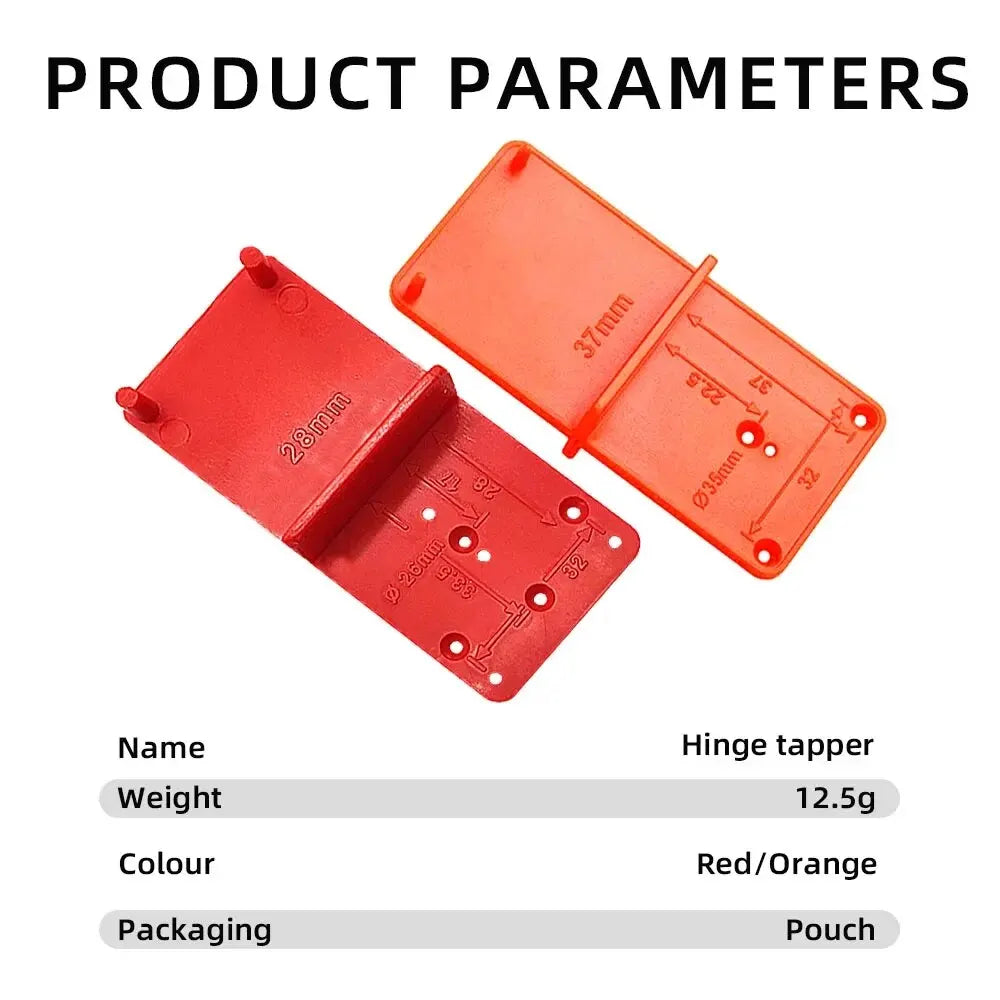 Plantilla para perforar bisagras 26/35/40 mm para puertas de muebles