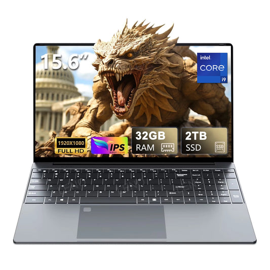 LENO NUEVO Portátil de 15.6 Pulgadas, 32GB, 2TB, Intel Core i9 9900, Windows 11, 1920*1080 HD, Computadora para Juegos, PC Gamer, Oficina, Ultradelgado