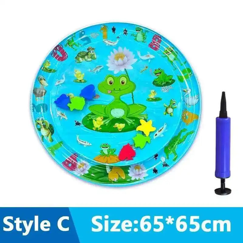 Alfombra de juego de agua sensorial para gatos con peces, cama de agua inflable gruesa para mascotas, juguete sensorial para jugar en perros, diversión interactiva