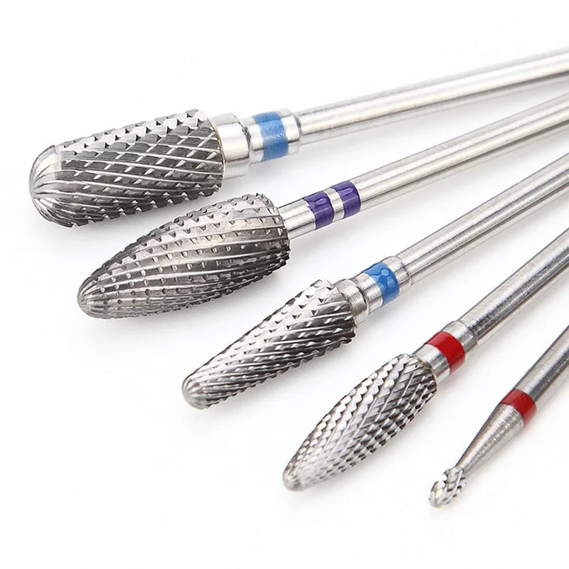 Brocas de carburo de tungsteno para uñas para manicura y pedicura
