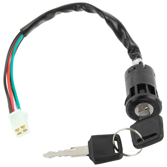 Interruptor de encendido para motocicleta de 4 cables con 2 llaves
