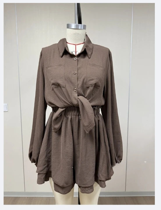 Conjuntos cortos sueltos informales para mujer, conjuntos de 2 piezas, trajes para mujer, Spa, vacaciones, pantalones cortos holgados de moda, trajes de verano para mujer