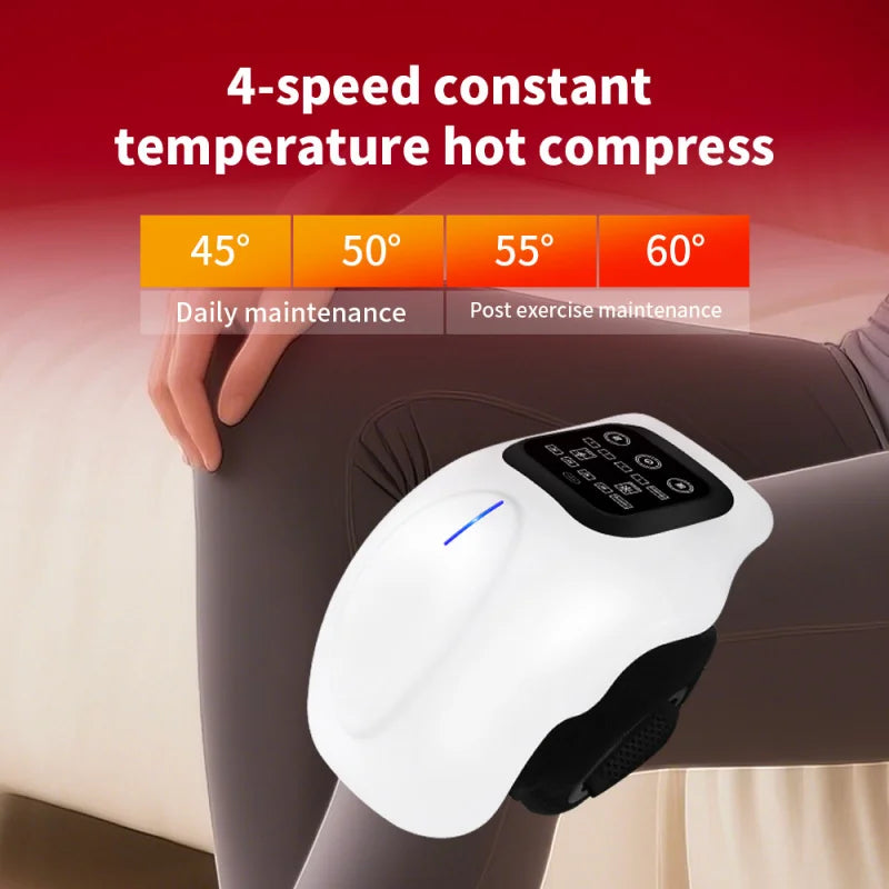 Masajeador de rodilla inalámbrico inteligente multifuncional, máquina de masaje relajante de rodilla con vibración, dispositivo para articulaciones de rodilla, regalos para frinds
