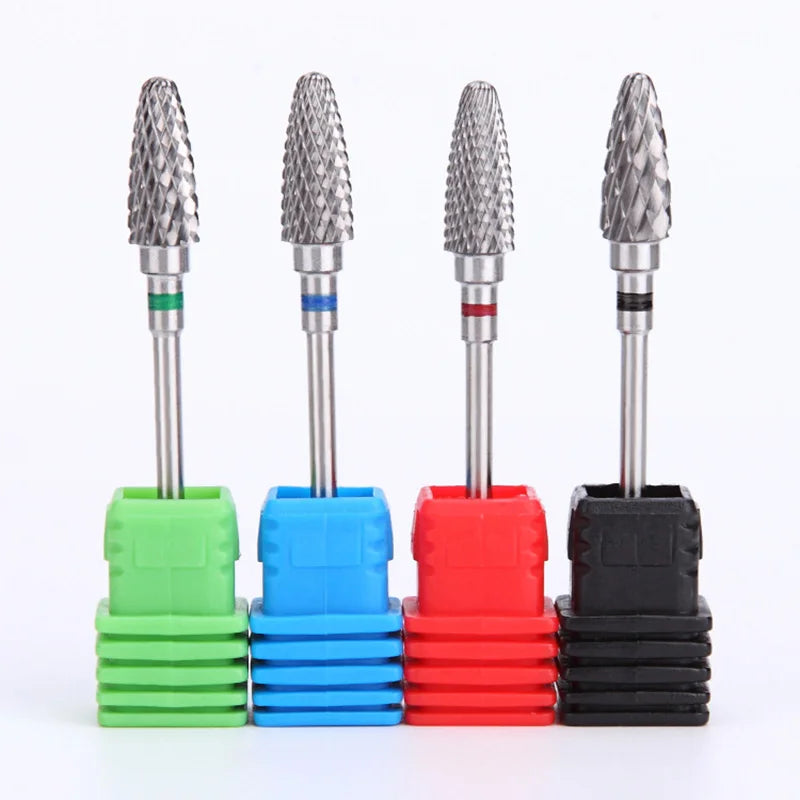 Brocas de carburo de tungsteno para uñas para manicura y pedicura