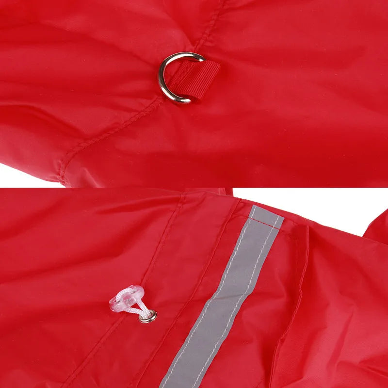 Chubasquero informal para perro y gato, chaqueta impermeable para exteriores, mono con capucha, suministros para mascotas