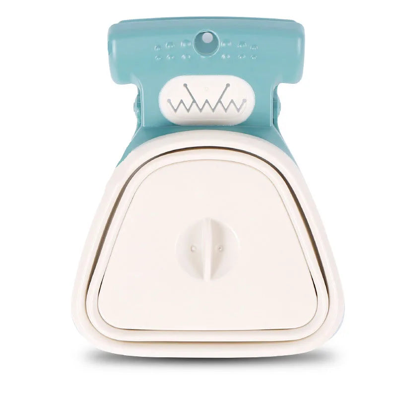 Cuchara plegable de viaje para perros y mascotas, con 1 rollo de bolsas descompuibles, cuchara para excrementos, limpiador de excrementos limpio