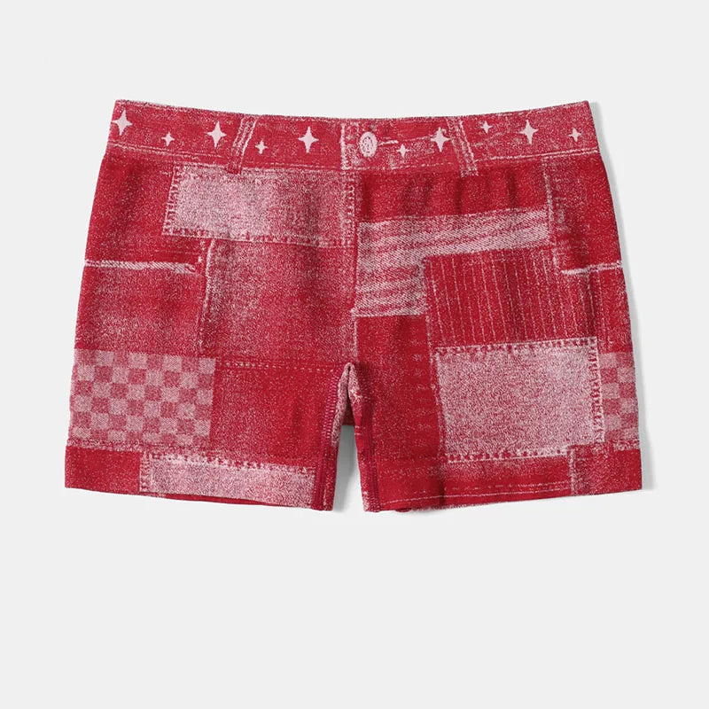 Pantalones cortos de mujer, pantalones vaqueros de imitación elásticos para entrenamiento, pantalones deportivos de Yoga, mallas de levantamiento de glúteos, mallas cortas atléticas para Fitness sin costuras