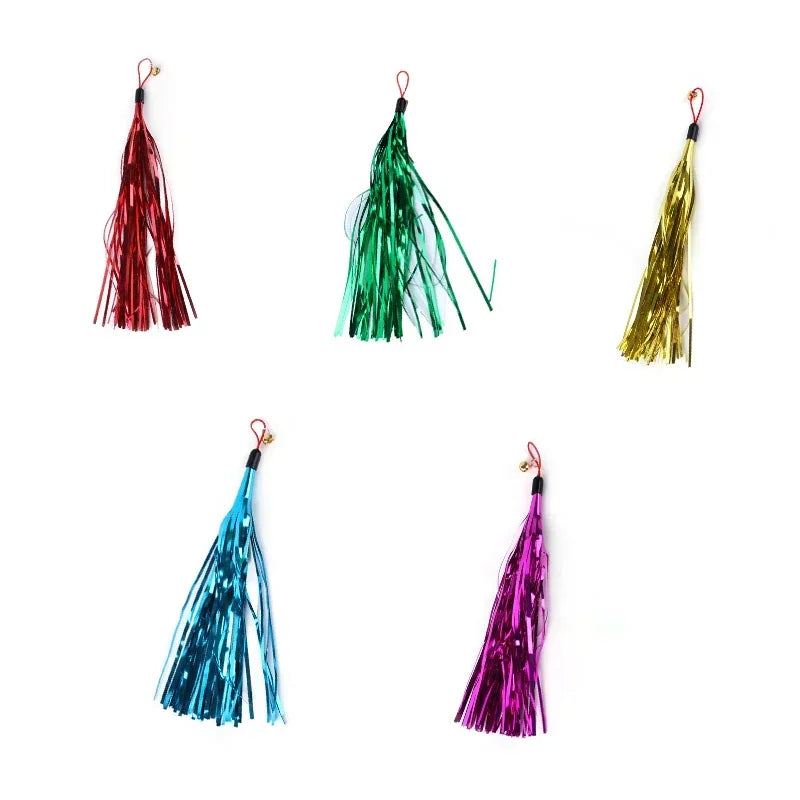 Accesorios de juguete de plumas para gatos, juguete de gusano de pájaros postizos con campana, juguetes para gatos, repuesto interactivo, pelota de espuma para entrenamiento