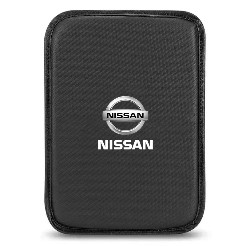 1 unidad de almohada reposabrazos para consola central de coche, funda de espuma viscoelástica, accesorio para Nissan Nismo GTR Altima Qashqai Almera Navara