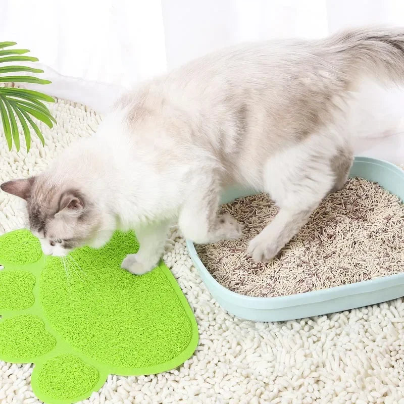 Nueva Alfombra para Arenero de Gatos, Tapete Antideslizante para Comida de Mascotas, Cojín Antisalpicaduras, Alfombra para Jaulas de Gatos, Tapete para Patas de Perros, Productos para Mascotas