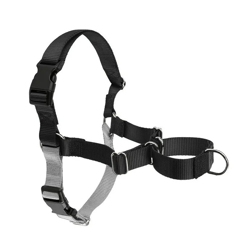 Chaleco para perros medianos y grandes, arnés antirotura de nailon sólido, tracción en el pecho, duradero, Husky, ajustable, entrenamiento para caminar, accesorios para mascotas