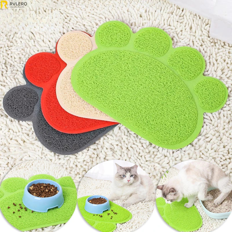 Nueva Alfombra para Arenero de Gatos, Tapete Antideslizante para Comida de Mascotas, Cojín Antisalpicaduras, Alfombra para Jaulas de Gatos, Tapete para Patas de Perros, Productos para Mascotas