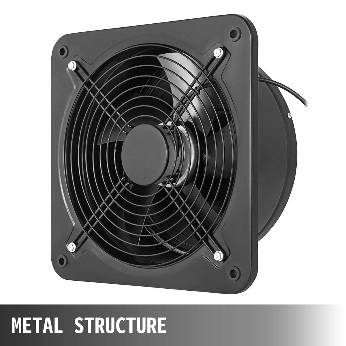 "Commercial Metal Axial Exhaust Air Blower Fan 300mm-Ball Bearing Roof Mount 110V/220V"