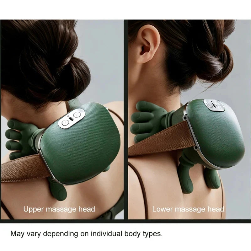 Masajeador Biónico para Cuello, Hombros y Trapecio, Masajeador Cervical con Amasamiento, Motor sin Escobillas