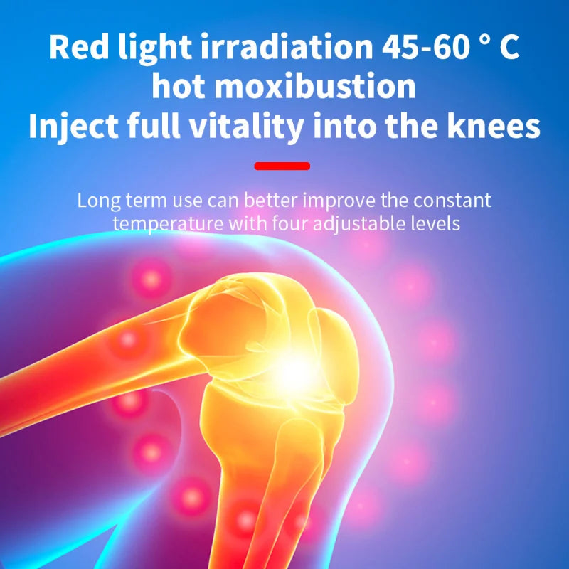 Masajeador de rodilla inalámbrico inteligente multifuncional, máquina de masaje relajante de rodilla con vibración, dispositivo para articulaciones de rodilla, regalos para frinds