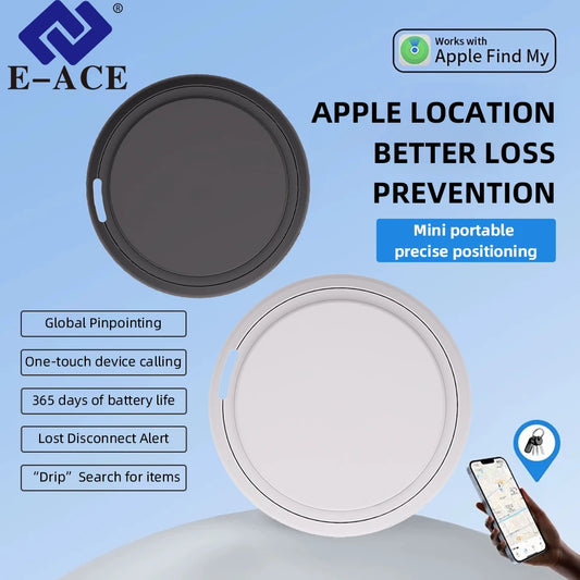 Localizador GPS Antipérdida, Mini Rastreador Inteligente, Etiqueta Inteligente, Localizador de Niños, Mascotas y Autos, Compatible con la Aplicación Find My del Sistema iOS