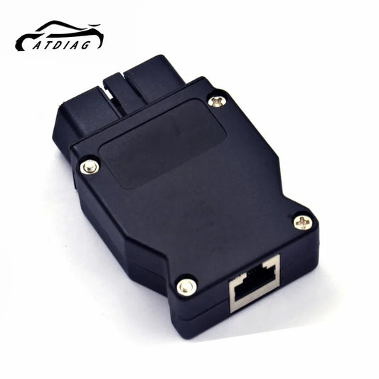 Adaptador OBD OBDII de 16 pines 2025 para interfaz Ethernet B ENET a conector OBD2 de 16 pines para coches, compatible con cable OBD2