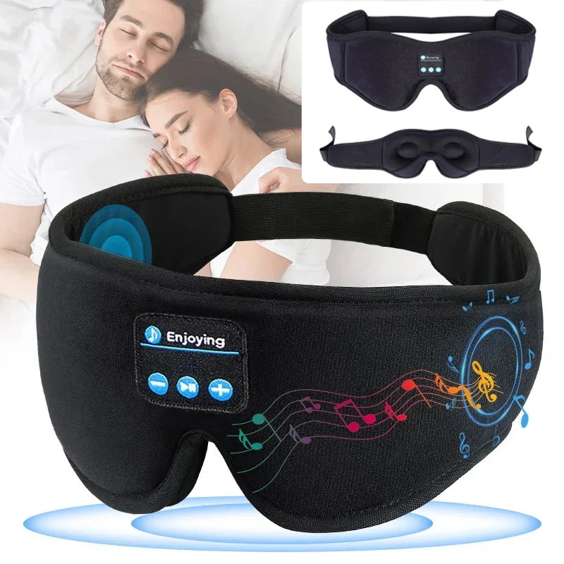 Máscara para dormir Bluetooth 3D con auriculares y música