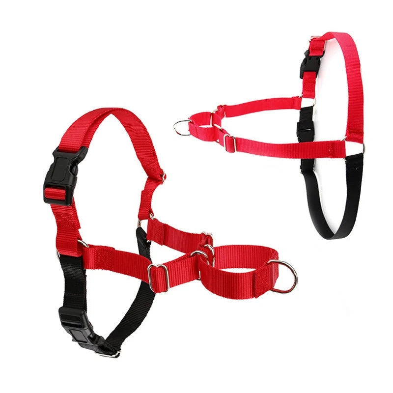 Chaleco para perros medianos y grandes, arnés antirotura de nailon sólido, tracción en el pecho, duradero, Husky, ajustable, entrenamiento para caminar, accesorios para mascotas