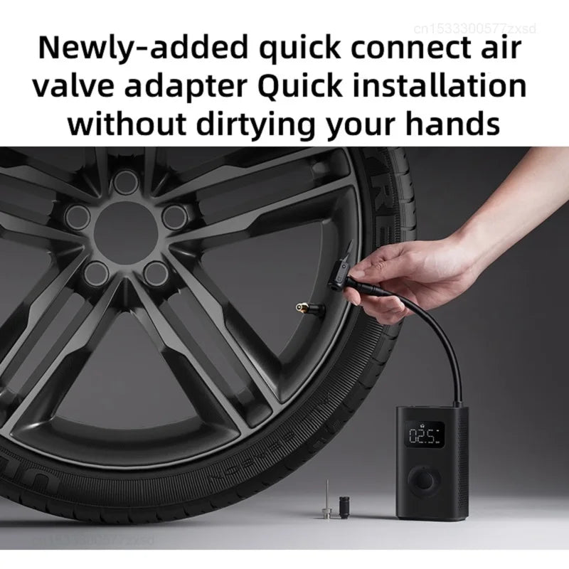 Xiaomi Mijia Air Pump 2 para bicicletas y bolas, preestablecido digital de presión de neumáticos, carga de parada automática, inflador multiherramienta tipo C