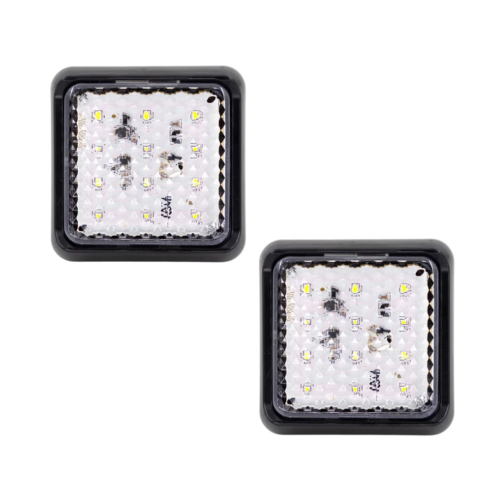 1/2 Uds 12V 24V luz trasera desmontable parada freno trasero función de señal de giro lámpara indicadora luz de marcha atrás para camión RV autobús