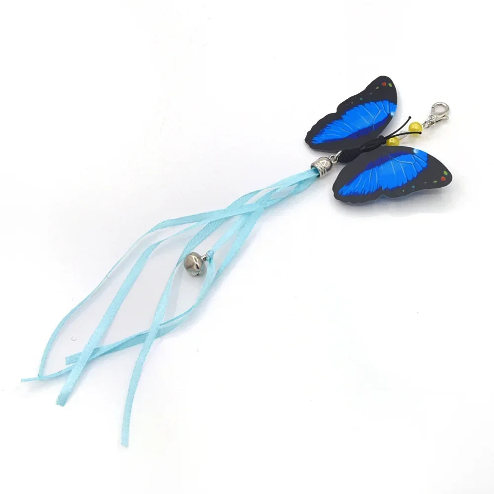 Accesorios de juguete de plumas para gatos, juguete de gusano de pájaros postizos con campana, juguetes para gatos, repuesto interactivo, pelota de espuma para entrenamiento