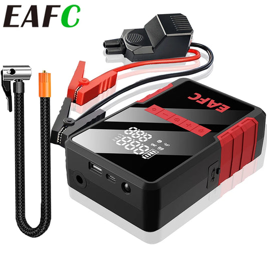 EAFC 4 en 1 bomba de 150PSI compresor de aire arrancador de batería 8000mAh banco de energía 1200A batería de emergencia Boost inflador de neumáticos Digital