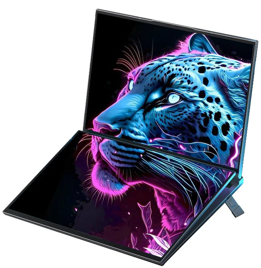Portátil de pantalla Dual de 16 + 16 pulgadas Intel i7-1360P Windows 11 2 * DDR4 MAX 64GB M.2 2280 2TB SSD WIFI ordenador portátil de doble pantalla