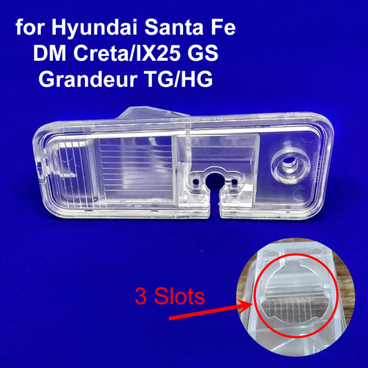 Carcasa de luz de matrícula de coche, soporte de cámara de visión trasera para Hyundai Grandeur Azera TG HG Creta IX25 Tucson IX35 Santa Fe IX45