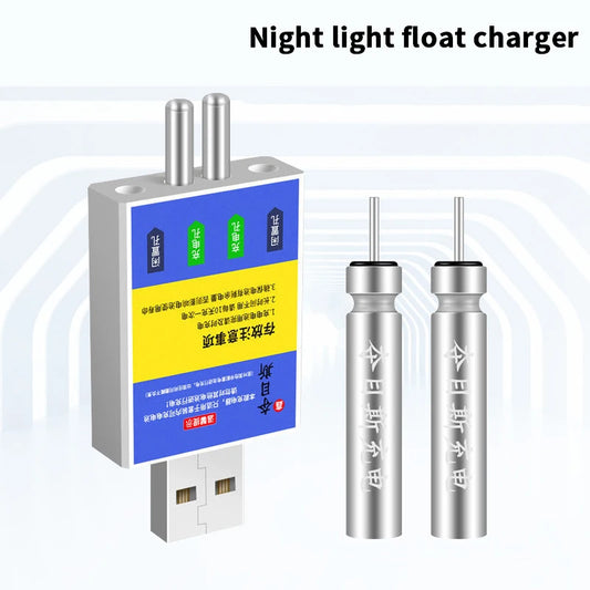 Cargador USB CR425 para batería recargable de alarma de pesca