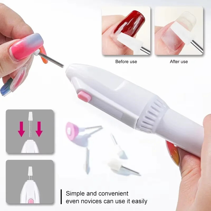 Taladro eléctrico para uñas mini portátil para manicura y pedicura