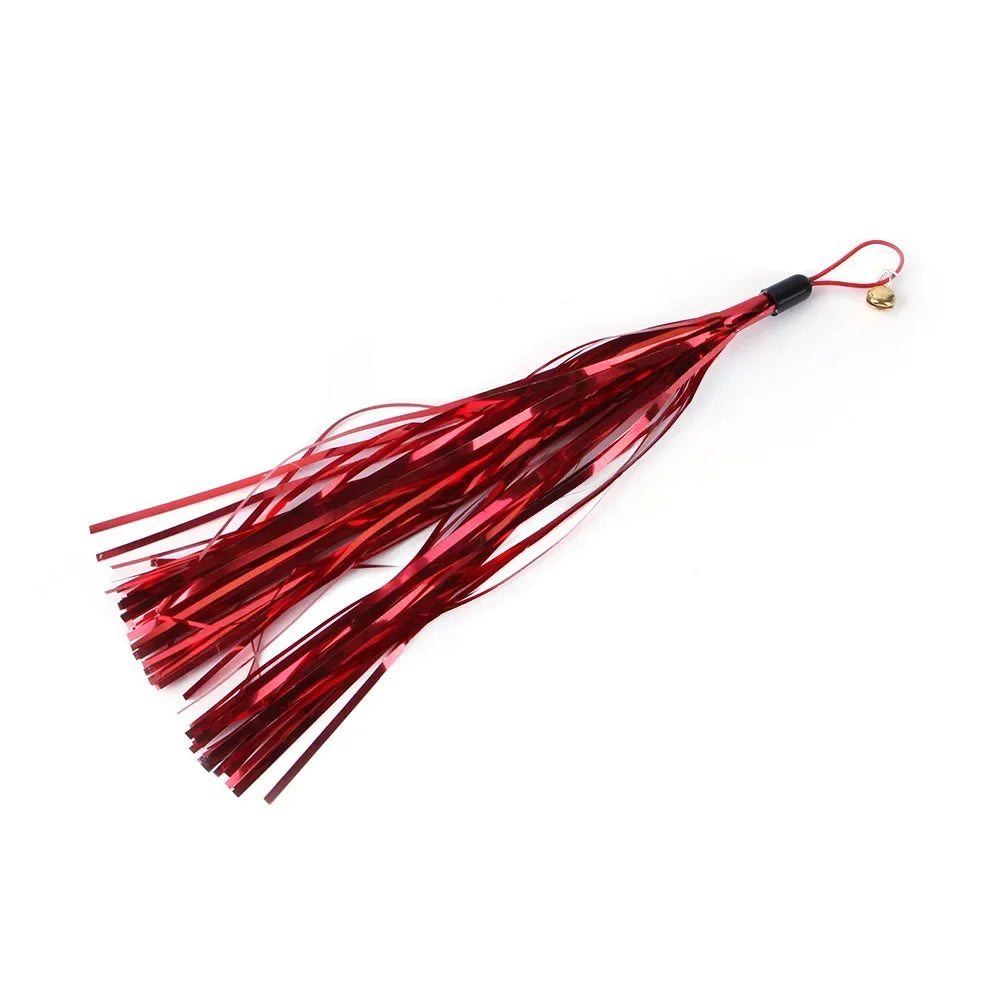 Accesorios de juguete de plumas para gatos, juguete de gusano de pájaros postizos con campana, juguetes para gatos, repuesto interactivo, pelota de espuma para entrenamiento