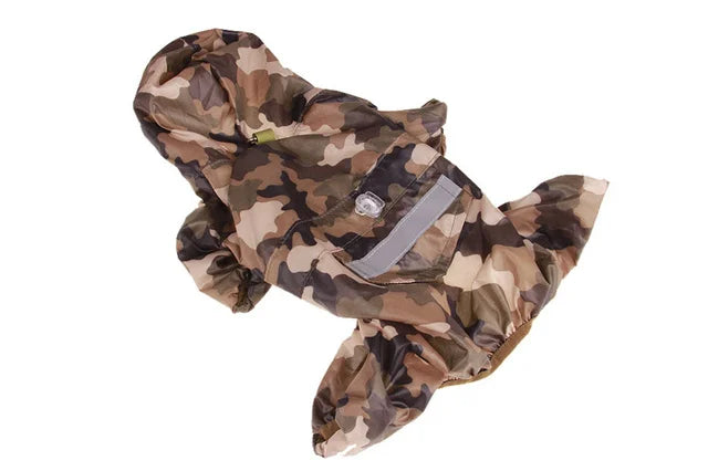 Chubasquero informal para perro y gato, chaqueta impermeable para exteriores, mono con capucha, suministros para mascotas