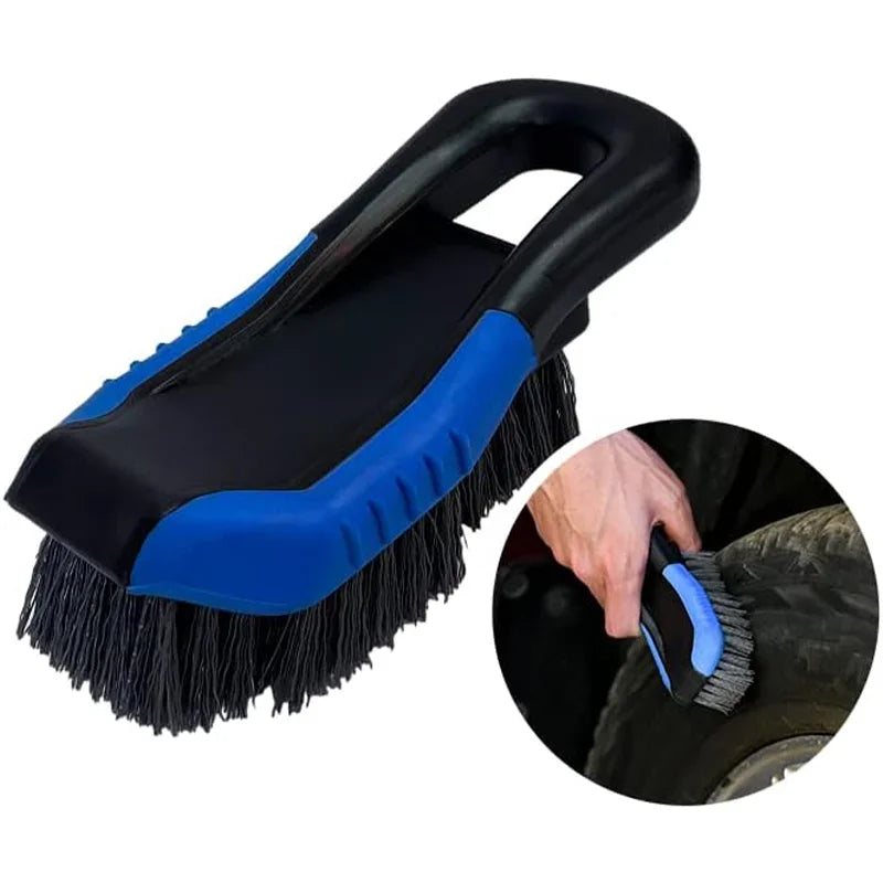 1 Uds. Cepillo para neumáticos de alfombras de coche y limpiador de tapicería, cepillo para alfombras, depurador para asientos Interior de coche, limpiador de tela para manchas de pelo