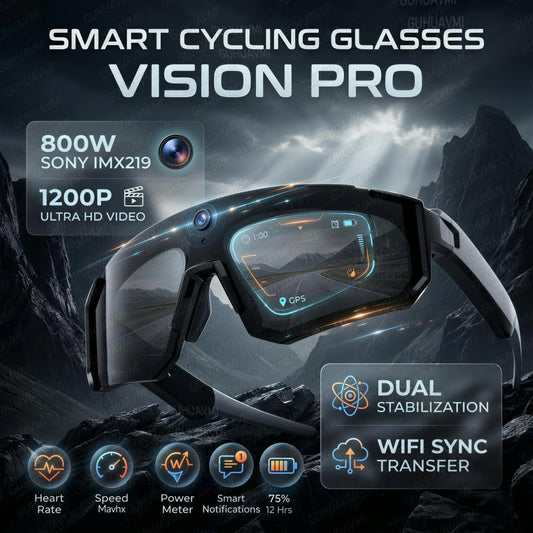 Gafas Inteligentes con Traducción por Voz IA, Cámara de Grabación de Video 1200P, Bluetooth, WiFi, Lentes Polarizadas Antivibración, Gafas de Sol Deportivas para Conducir