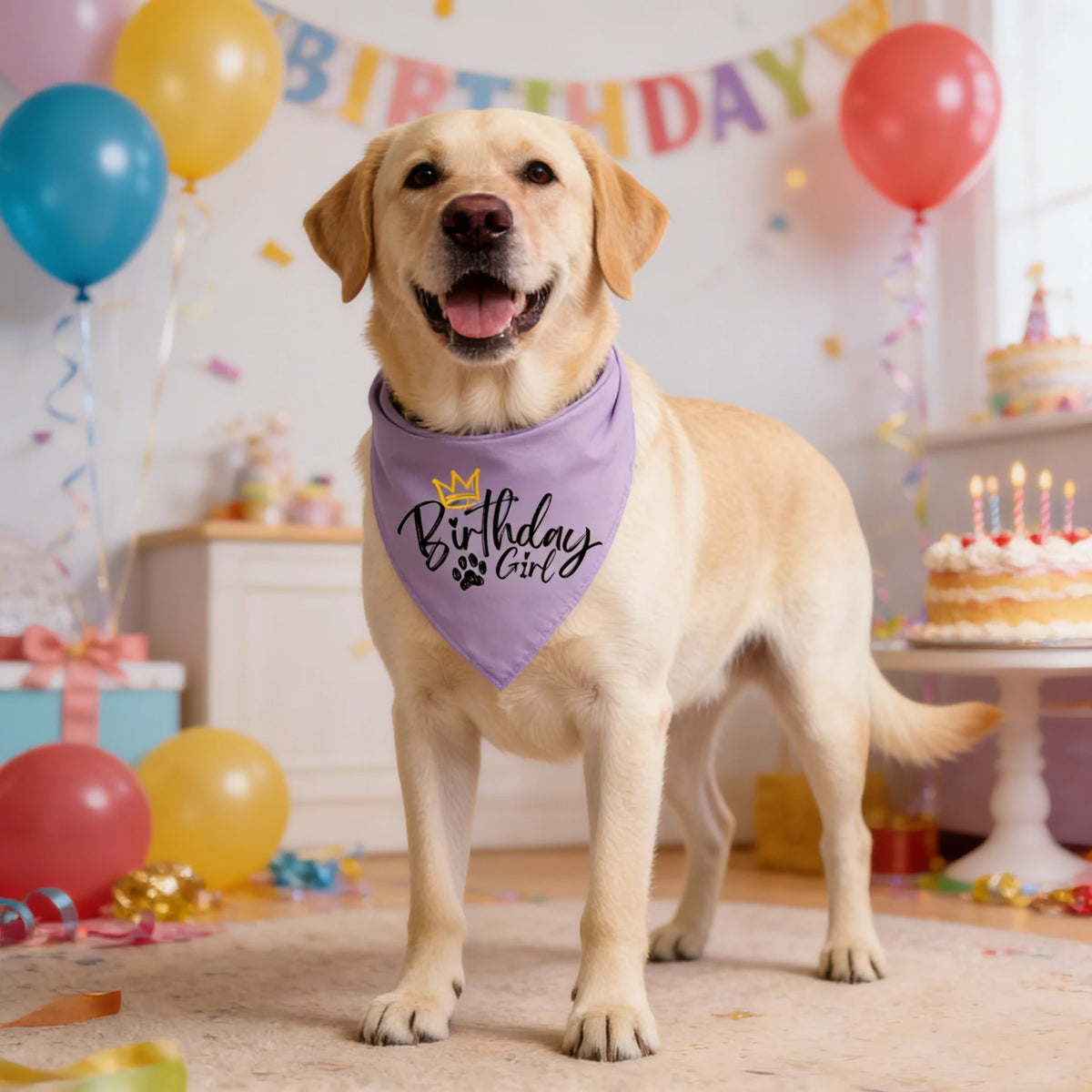 Pañuelo de Cumpleaños para Perro Sucado, Accesorios de Disfraces para Fiestas de Cumpleaños de Mascotas, Pañuelo de Cuello para Perro y Gato Disponible en 6 Colores