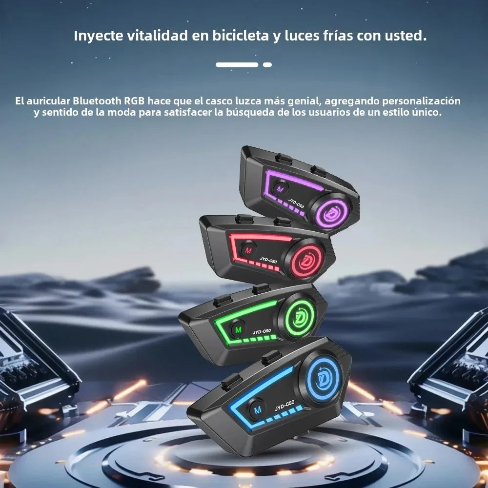 Auriculares Bluetooth para casco de moto KEBIDUMEI con Bluetooth 5.4