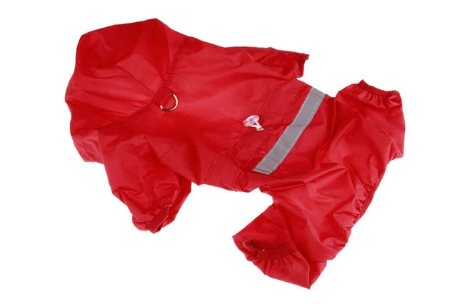 Chubasquero informal para perro y gato, chaqueta impermeable para exteriores, mono con capucha, suministros para mascotas