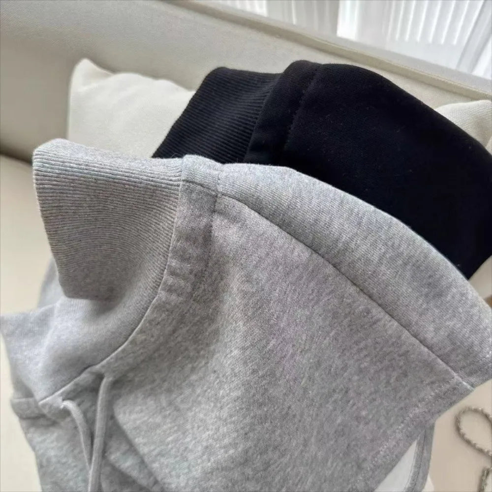 Pantalones Cortos Deportivos Casuales para Mujer con Cordón, de Talle Bajo, Negros/Grises, Ajustados, de Verano