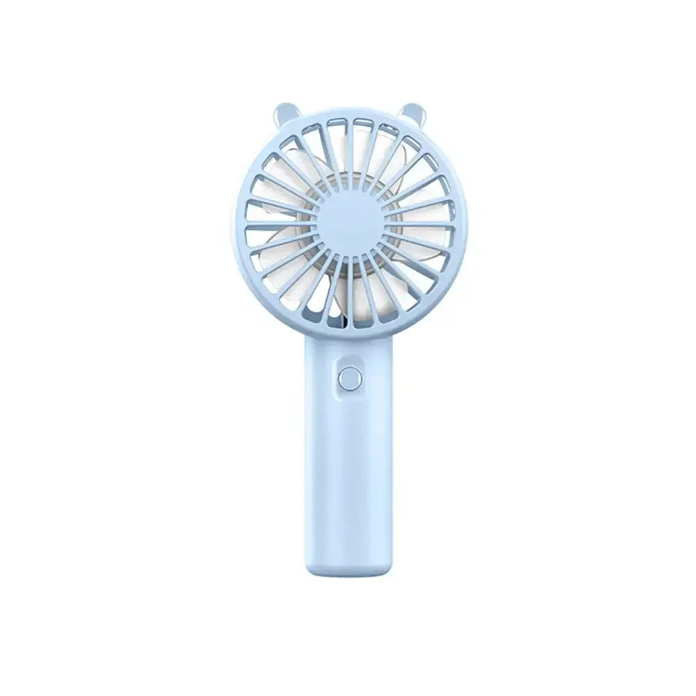 Mini Ventilador de Mano Recargable por USB, Ventilador de Refrigeración Portátil Silencioso para Maquillaje, Extensión de Pestañas, Escritorio y Uso en Exteriores