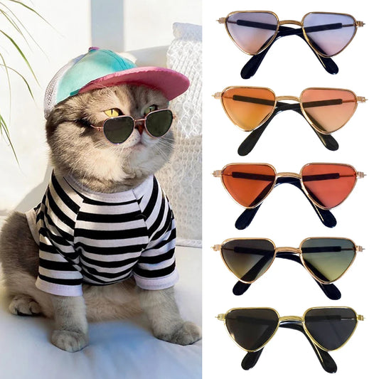 Gafas de sol redondas para perro y gato, accesorios para fotos, productos para mascotas
