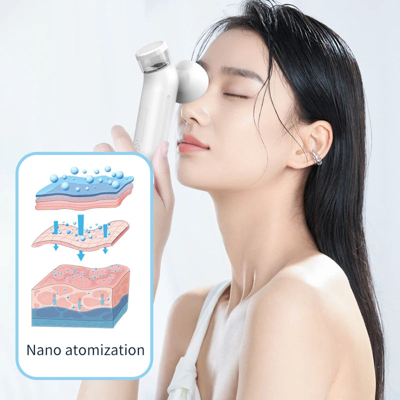 Masajeador Eléctrico para Ojos con Vaporizador Nano Humectante, Dispositivo de Masaje Ocular para Ojos Secos, Humidificador para el Cuidado de los Ojos