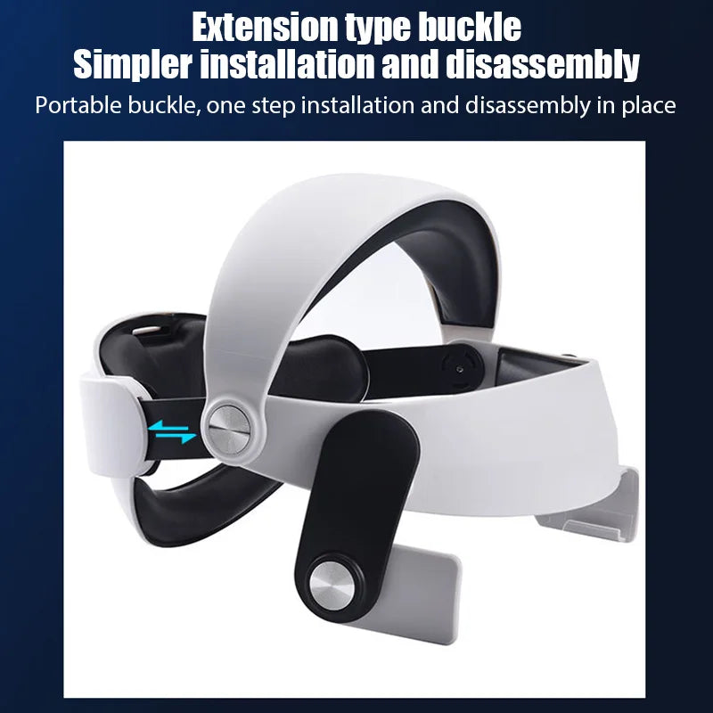 Correa para la cabeza ajustable para gafas Oculus Quest 2 VR, accesorios para la cabeza ajustables, cómodos y reemplazables