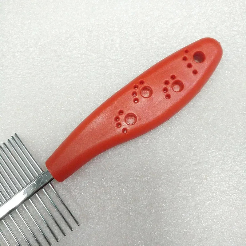 Peine de dos caras para perros, cepillo para quitar el pelo, peine para pulgas, suministros para gatos y mascotas, herramienta de limpieza de peine de dientes finos, cepillo para piojos para perros
