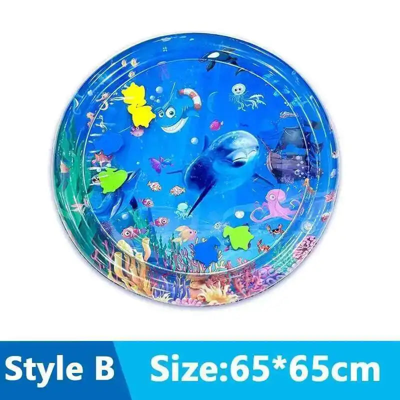 Alfombra de juego de agua sensorial para gatos con peces, cama de agua inflable gruesa para mascotas, juguete sensorial para jugar en perros, diversión interactiva