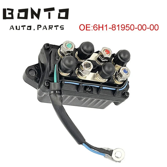 BONTON Trim Relay Assy Motor fueraborda para fueraborda Yamaha 30 40 50 60 70 80 90 HP 1992-2006 OEM:6H1-81950-00-00 6H1-81950-01-00