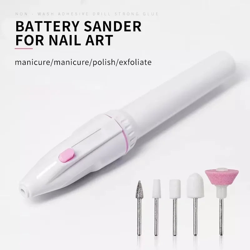 Taladro eléctrico para uñas mini portátil para manicura y pedicura