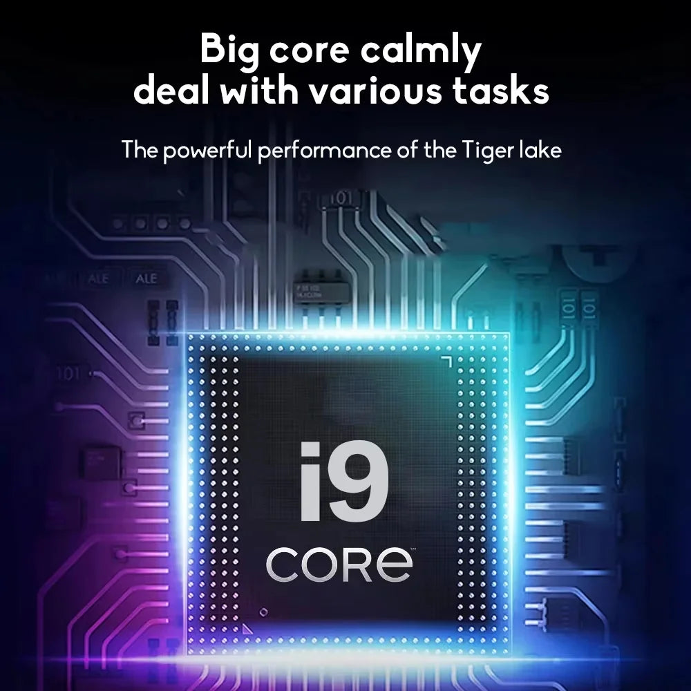 Portátil ACEKAMAS de 14.1 pulgadas con Intel Core i9-10980HK, 16 GB de RAM, SSD de 1/2 TB, portátil con Windows 11 Pro, Office y juegos.